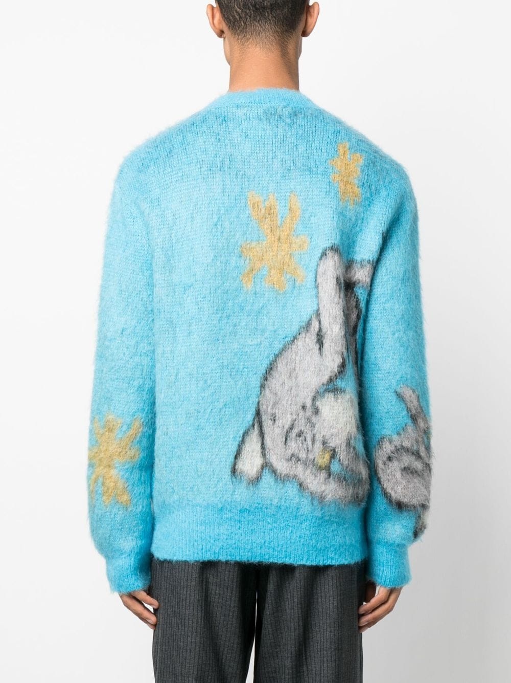 angel-motif knitted jumper - 4