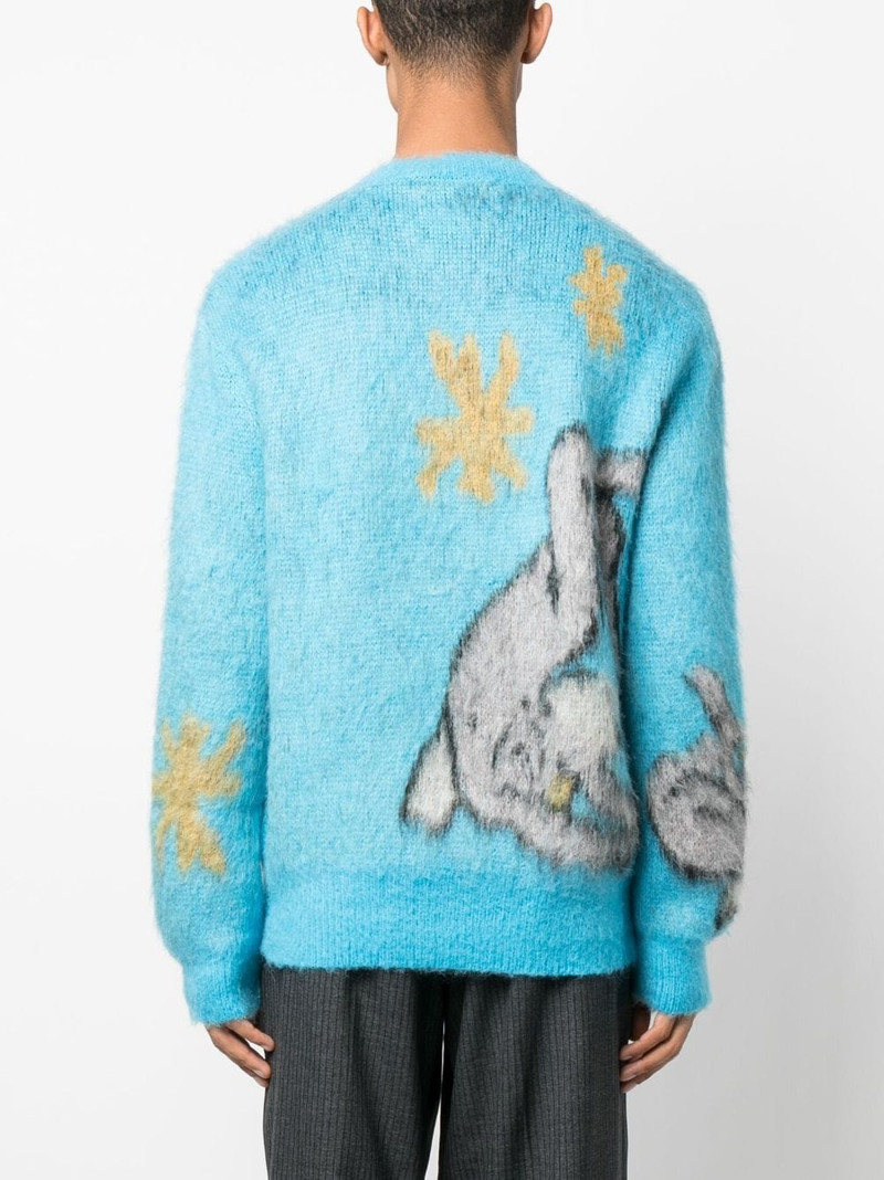 angel-motif knitted jumper 4