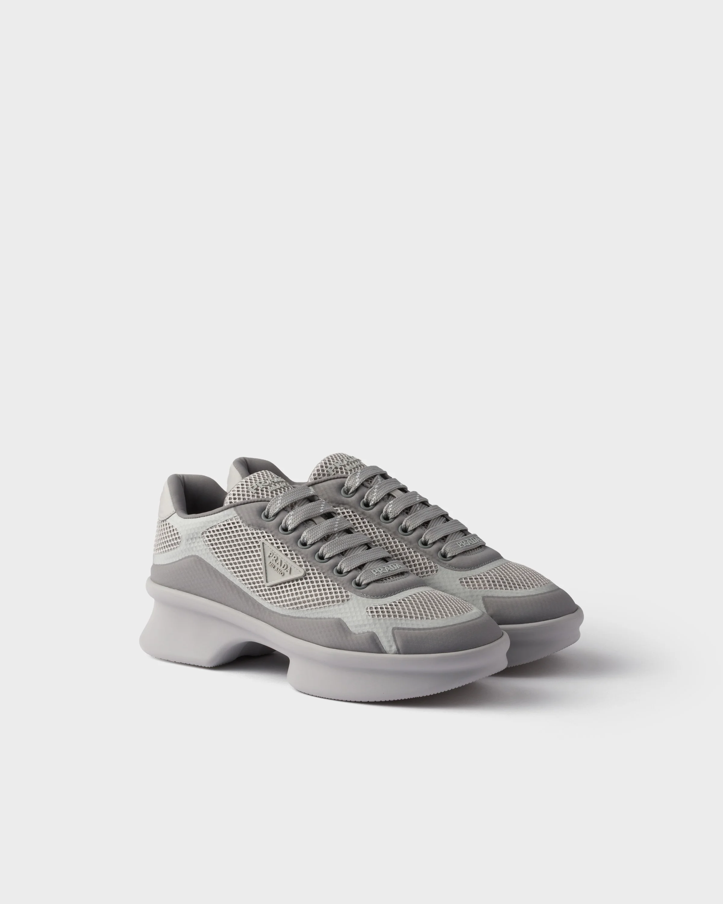 Re-Nylon and mesh fabric sneakers - 1