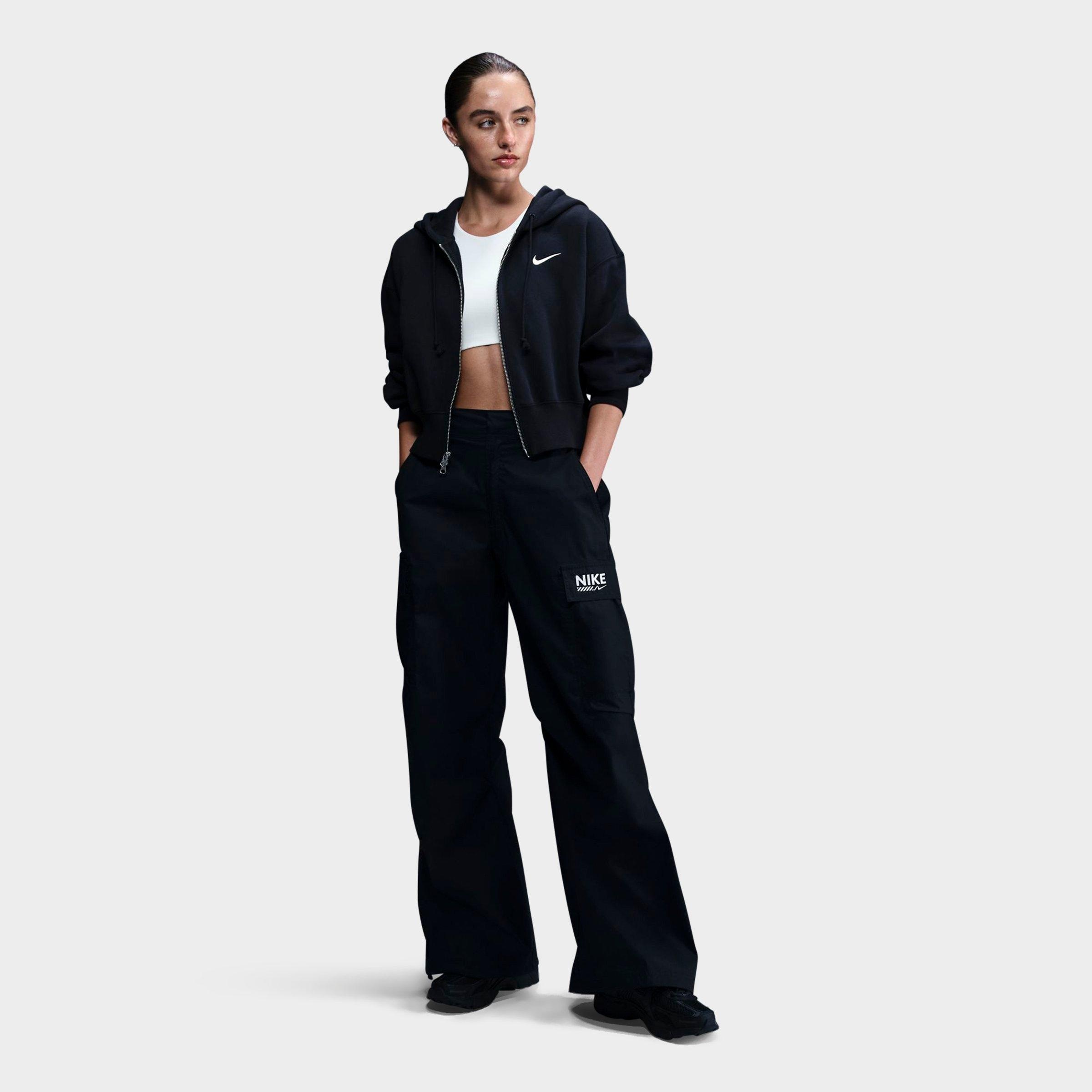 WOMEN'S NIKE SPORTSWEAR PHOENIX FLEECE CROP FULL-ZIP HOODIE - 2