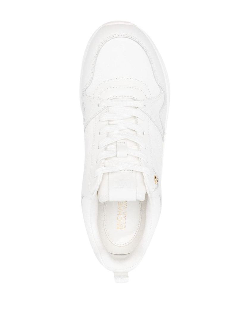 logo-plaque lace-up sneakers 4