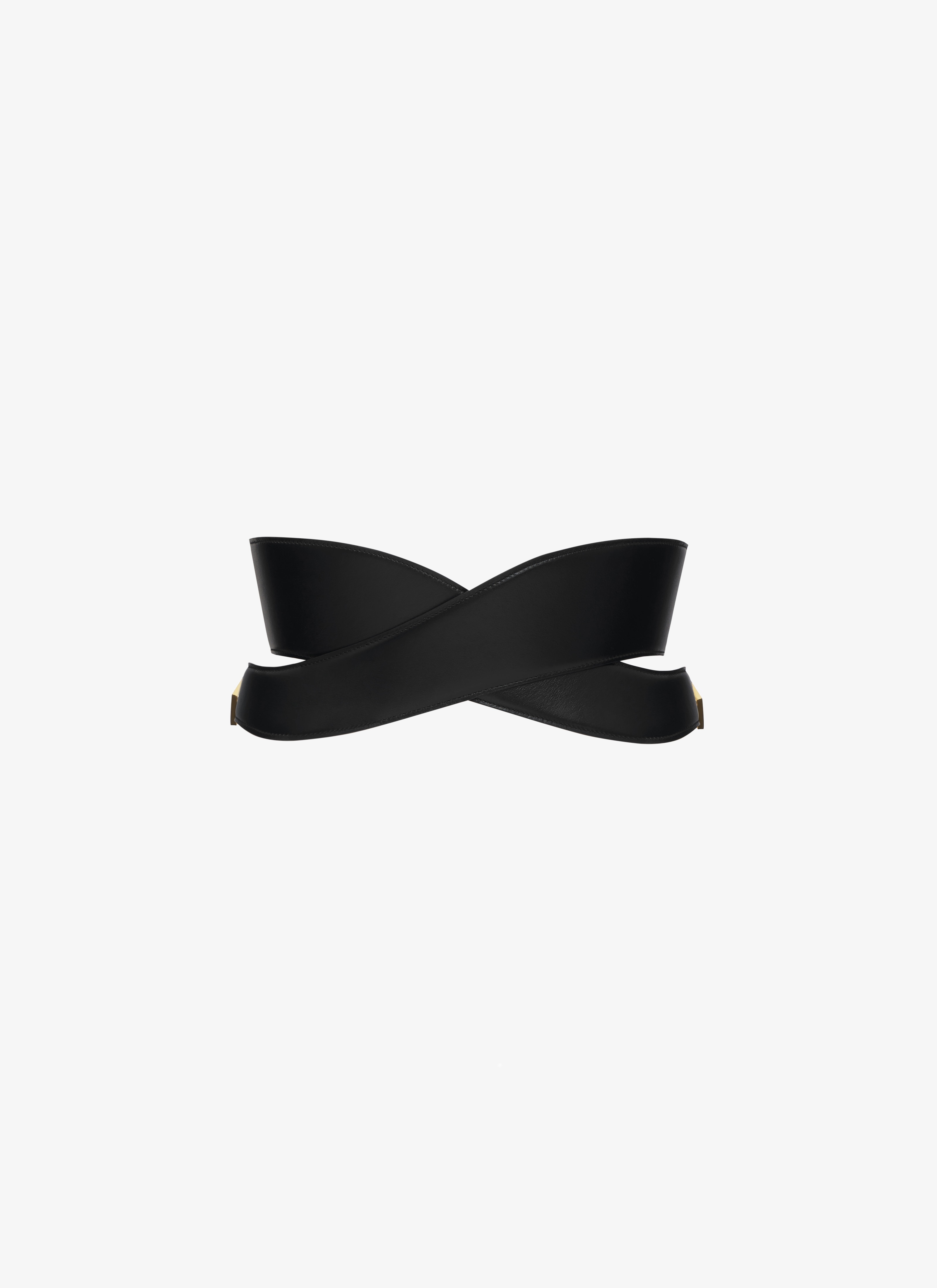 CROSSED BELT IN LUX CALFSKIN - 2