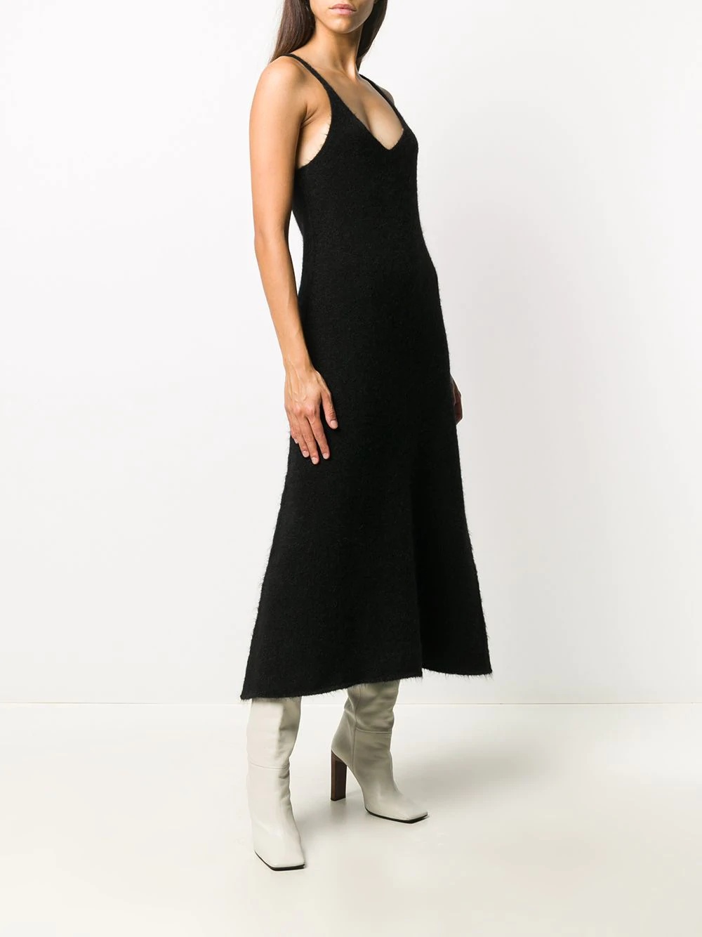 sleeveless knitted dress - 3