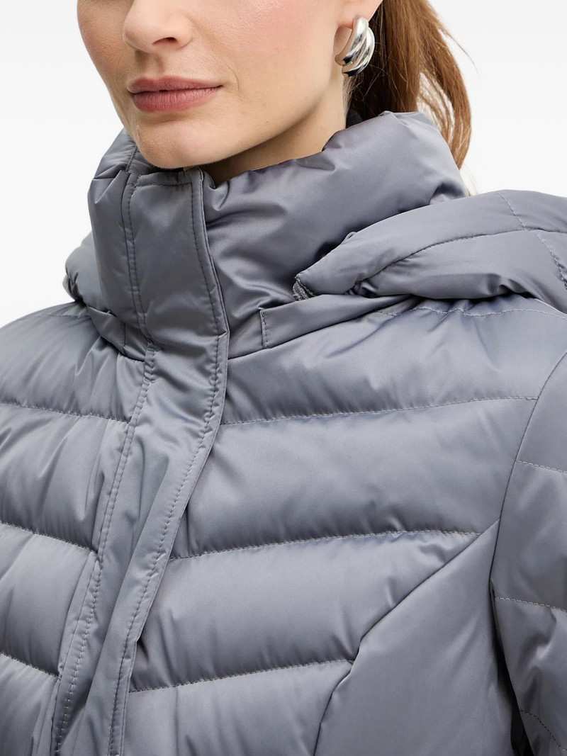 Marina faux-fur hooded belted coat 5