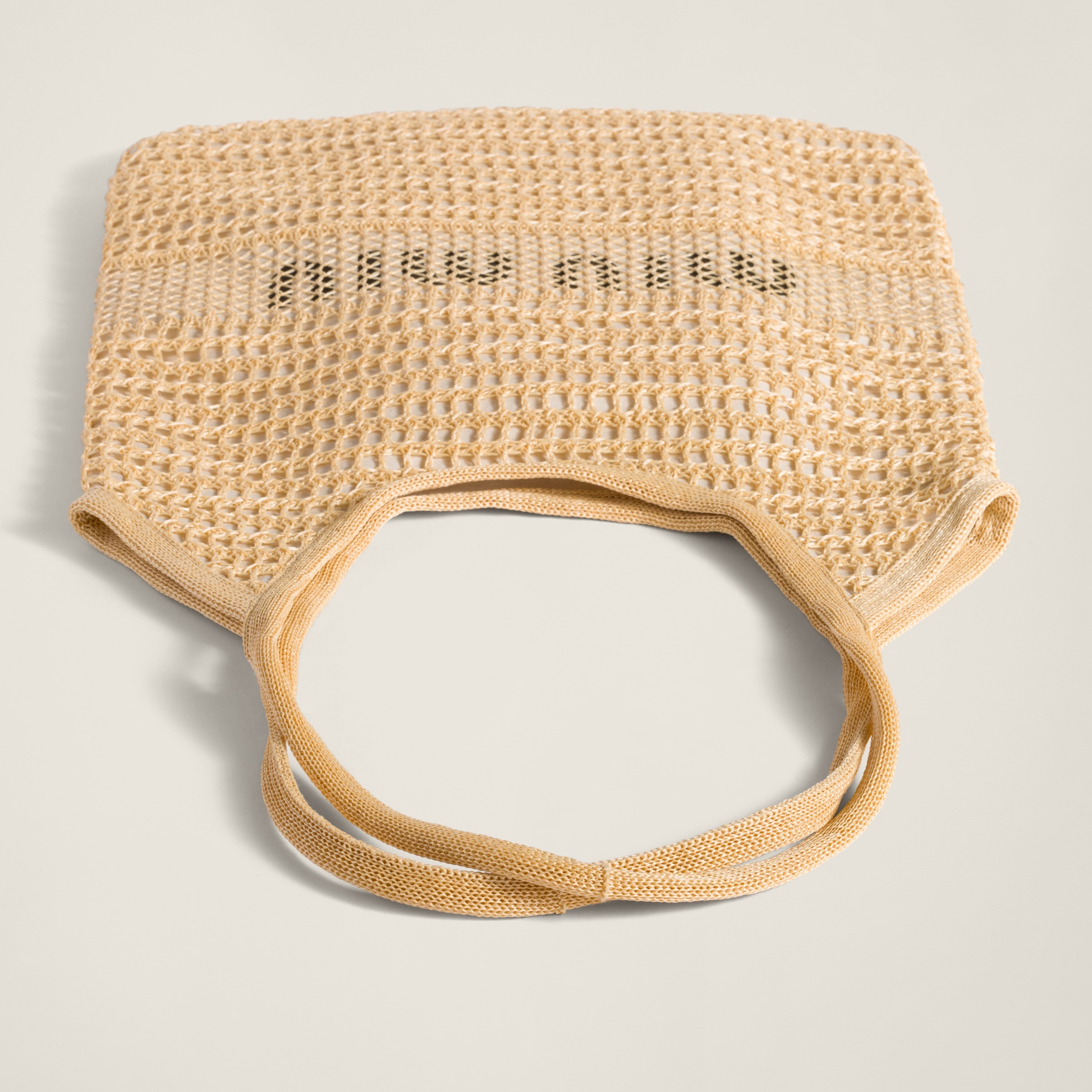 IVY raffia-effect and linen bag - 7