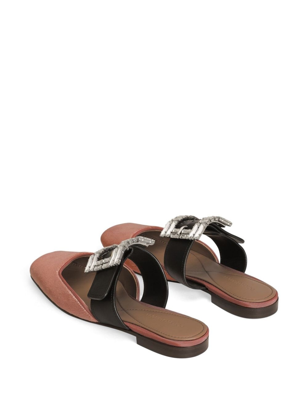 crystal-buckle slippers - 3