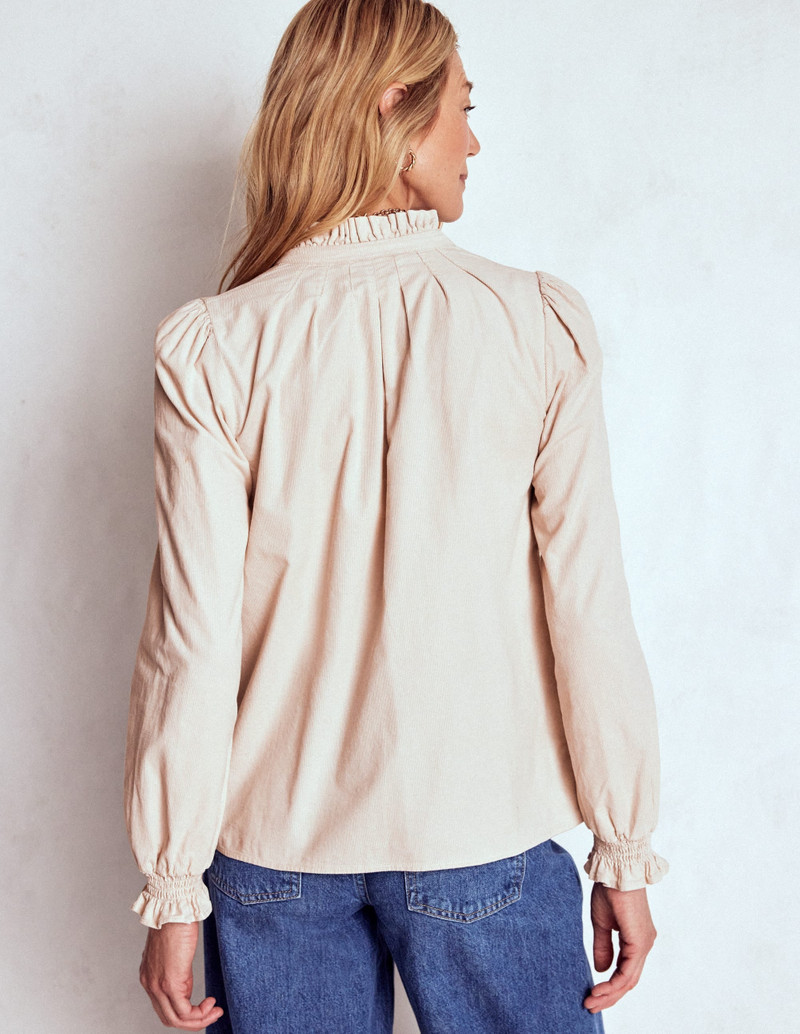 Lorna Cord Top-Almond Milk 4