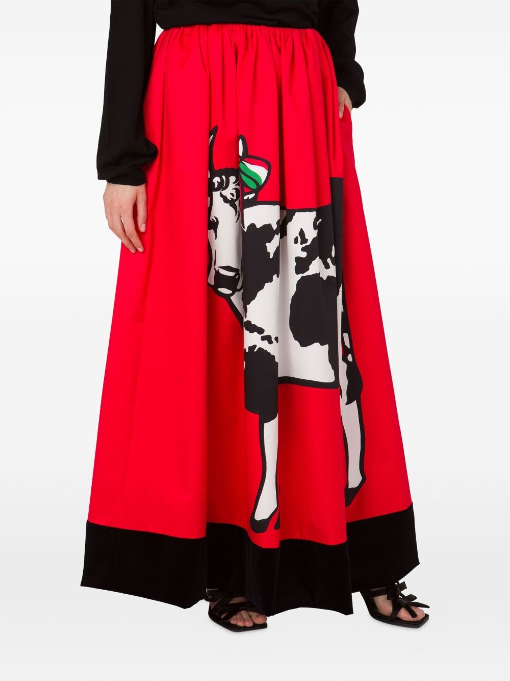 graphic-print maxi skirt - 3