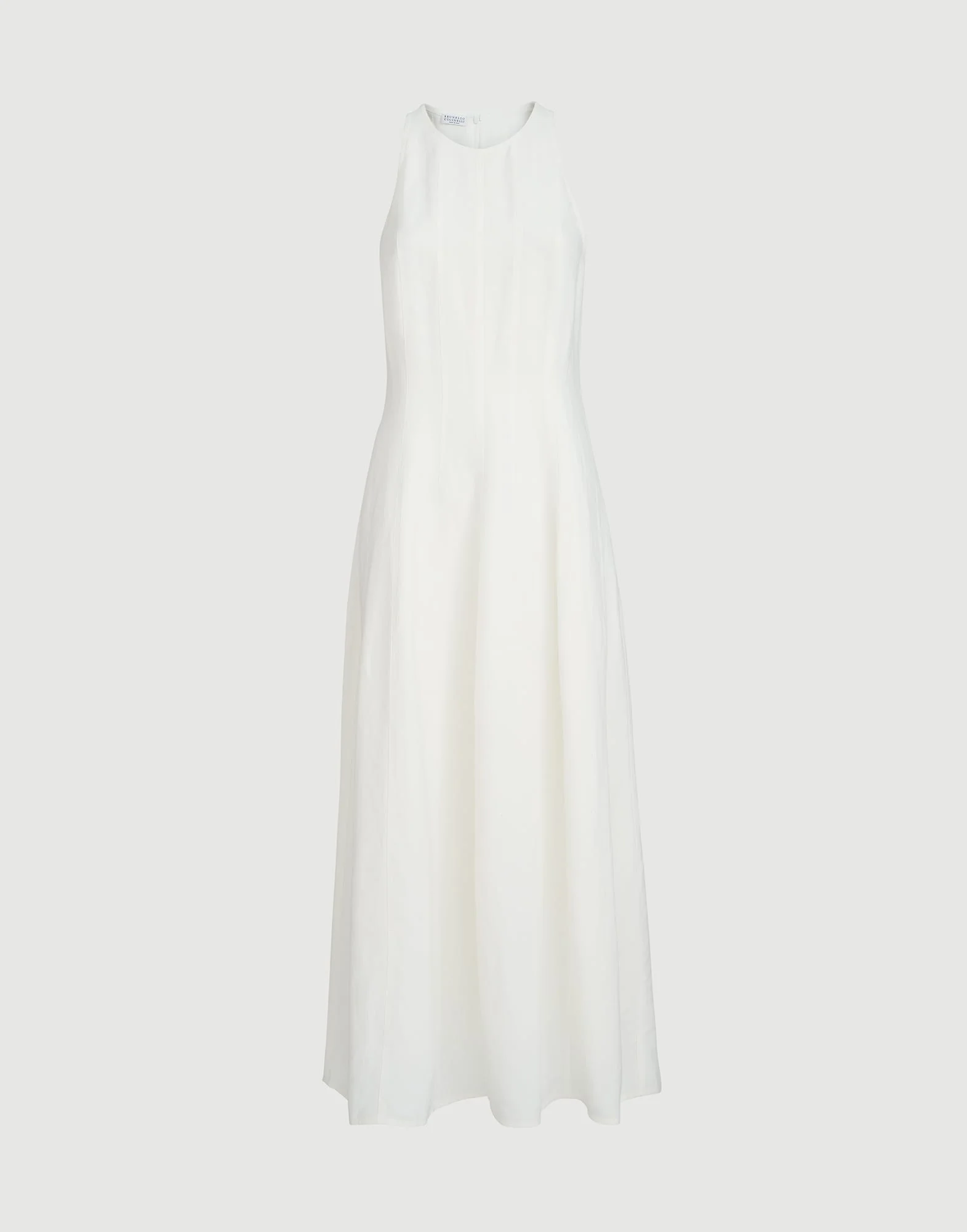 Viscose and linen fluid twill dress - 1