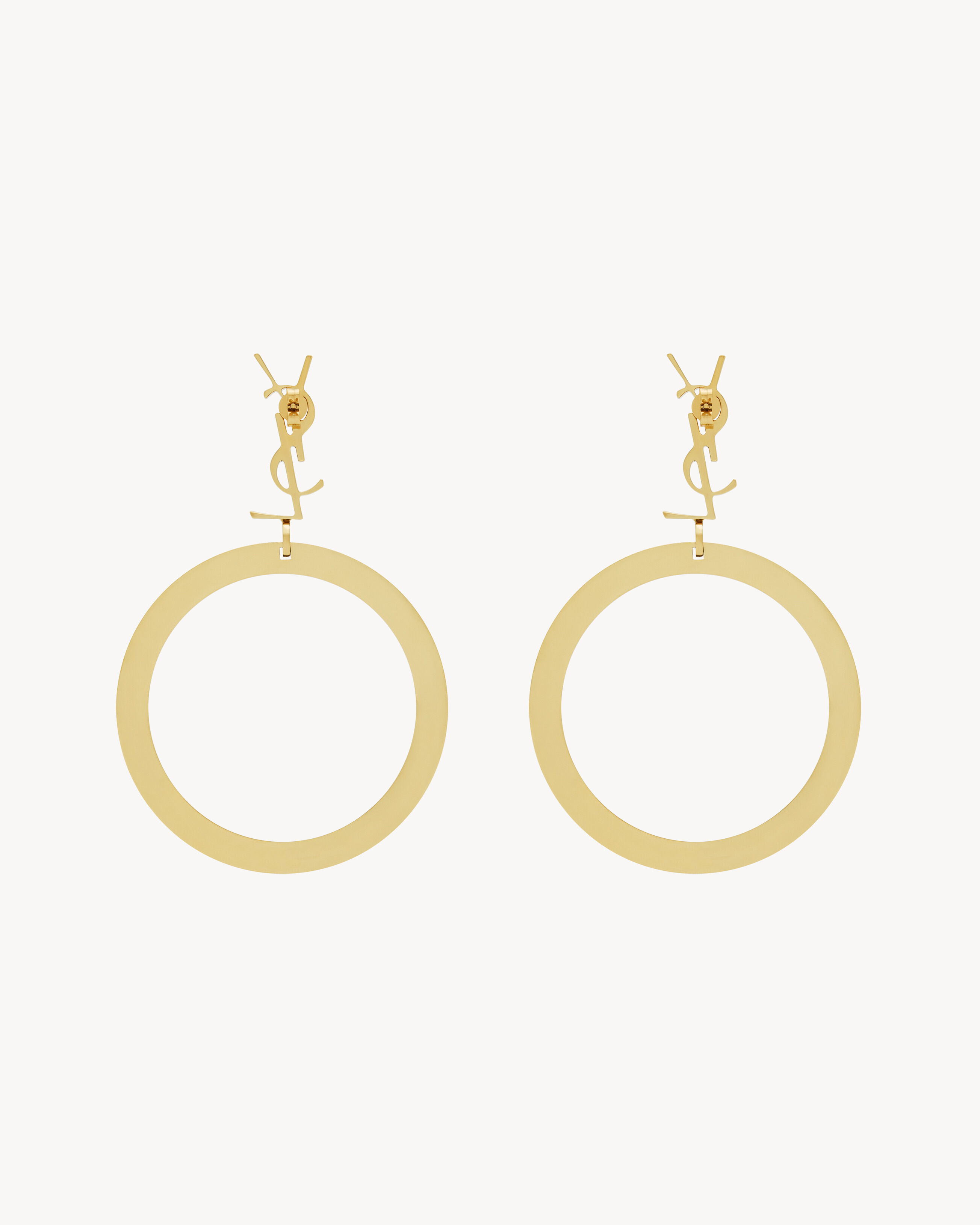 CASSANDRE PENDANT HOOP EARRINGS IN METAL - 2