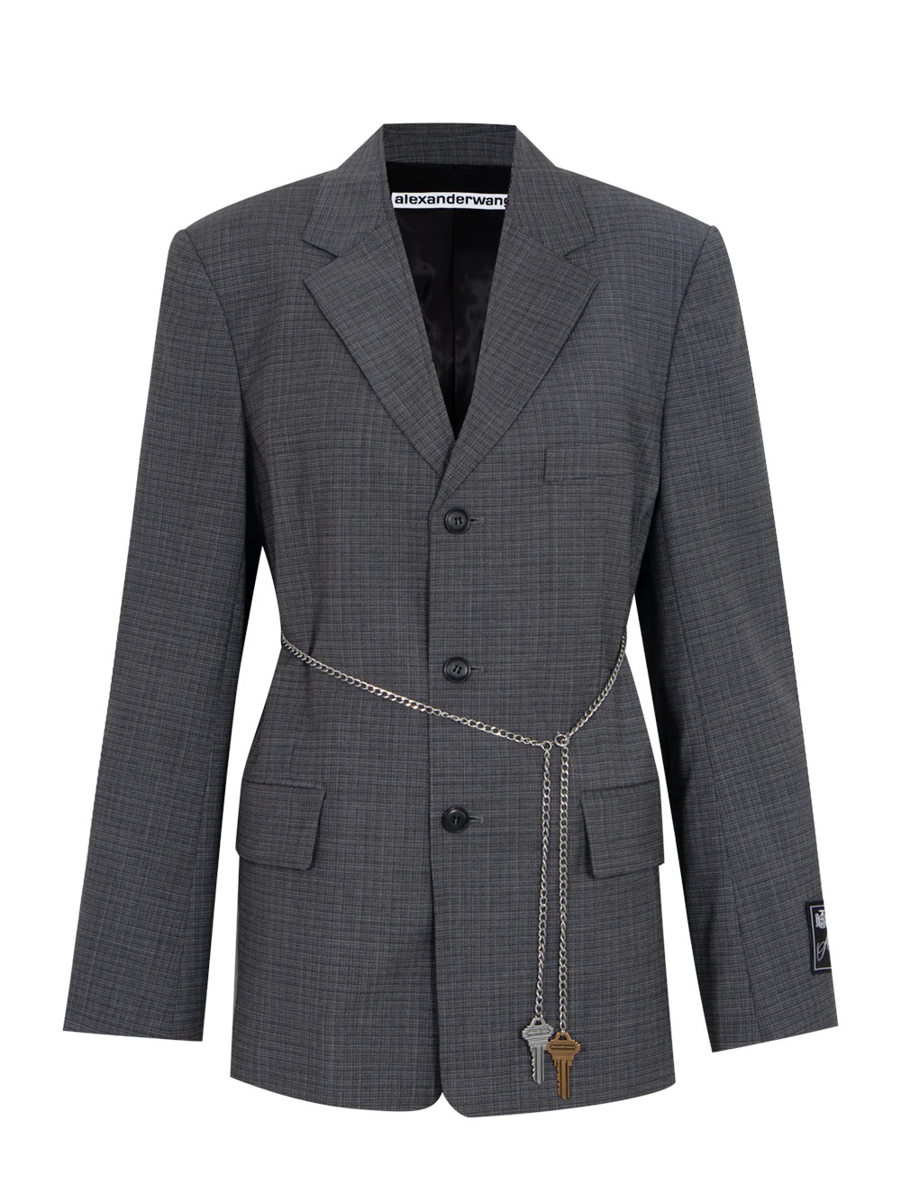 Tailored Blazer With Chain - 1