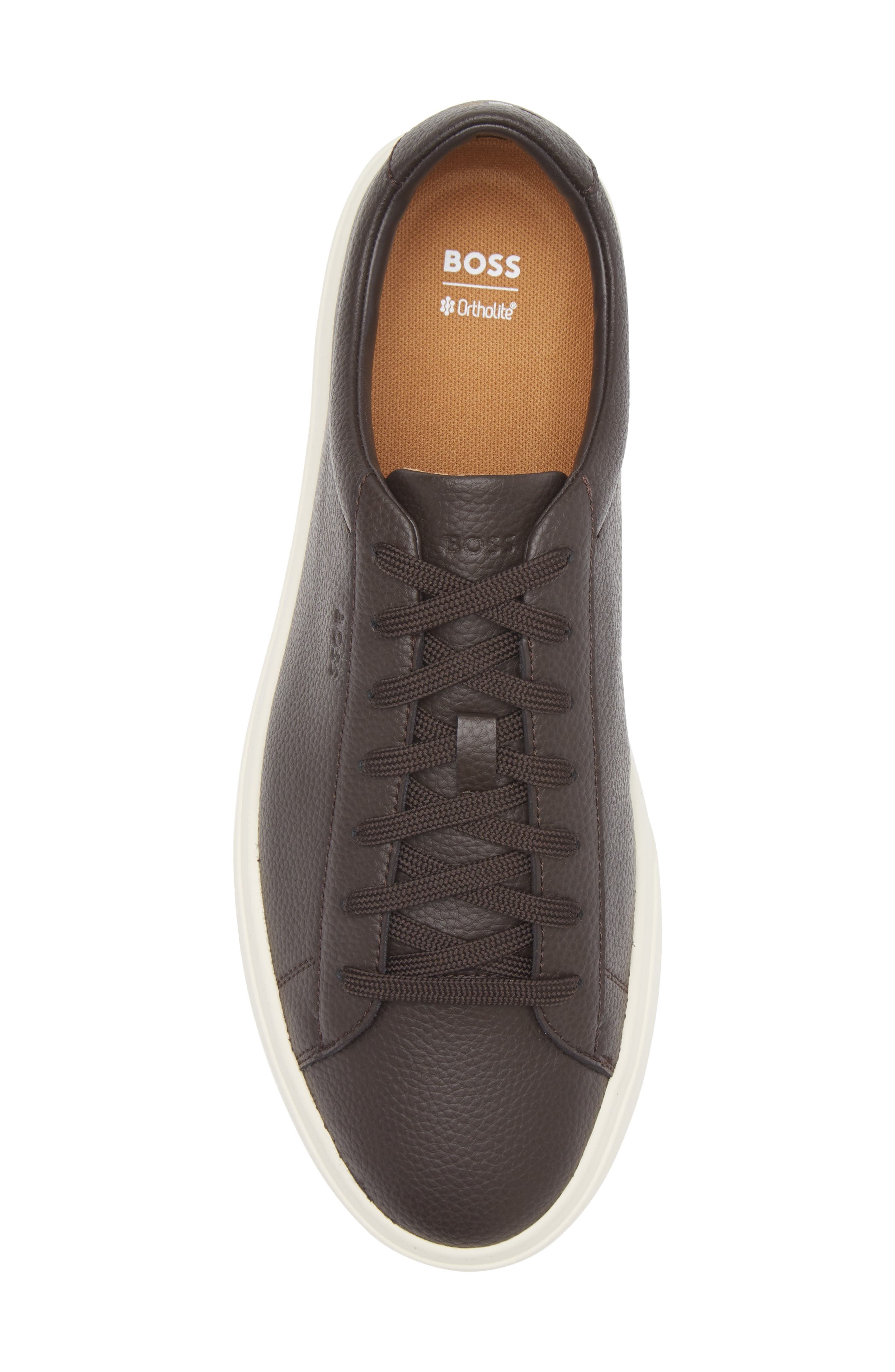 BOSS Kieren Low Top Sneaker in Dark Brown at Nordstrom - 5