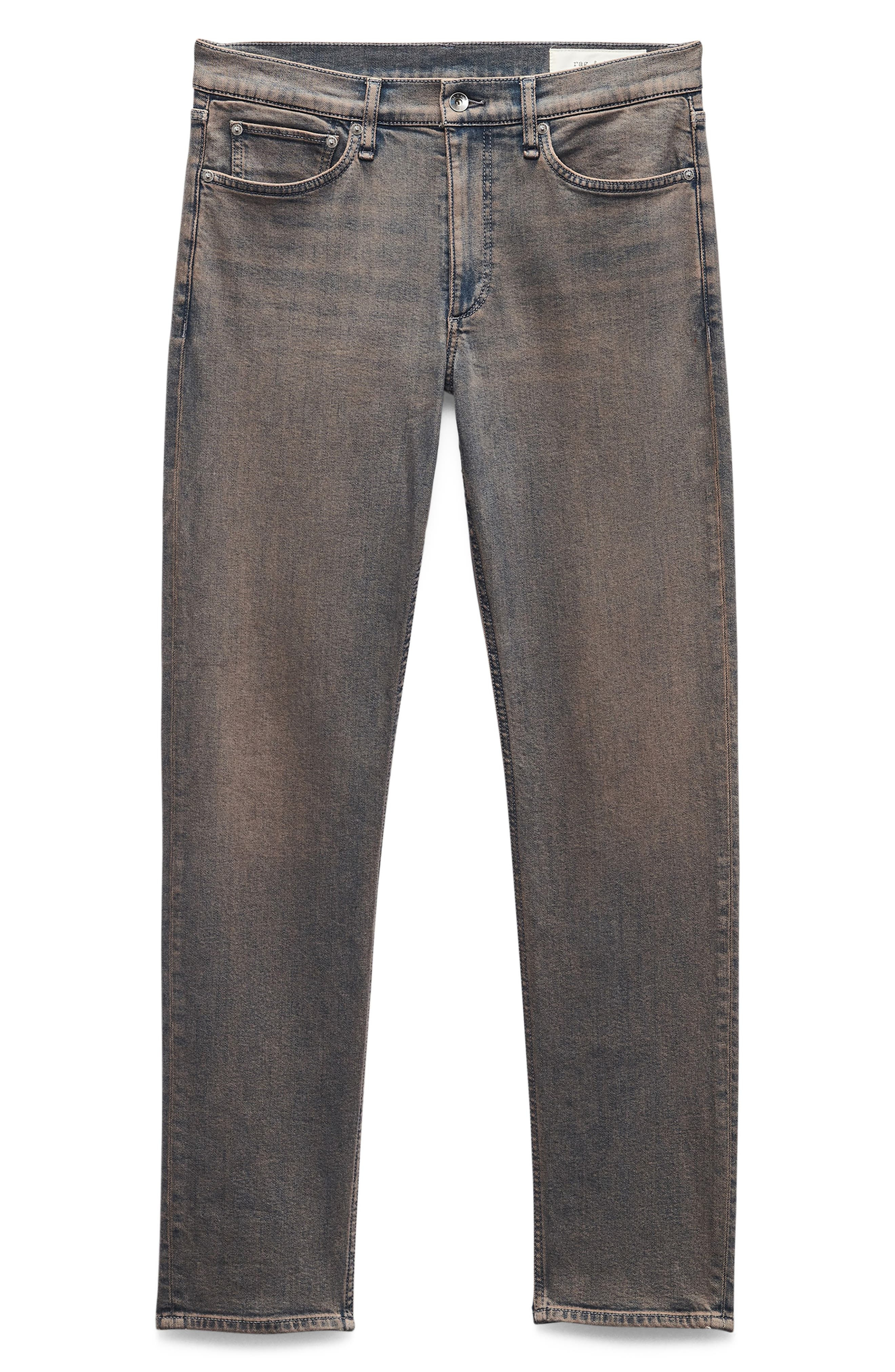 rag & bone Fit 2 Authentic Stretch Slim Fit Jeans in Ochre Blue at Nordstrom - 4