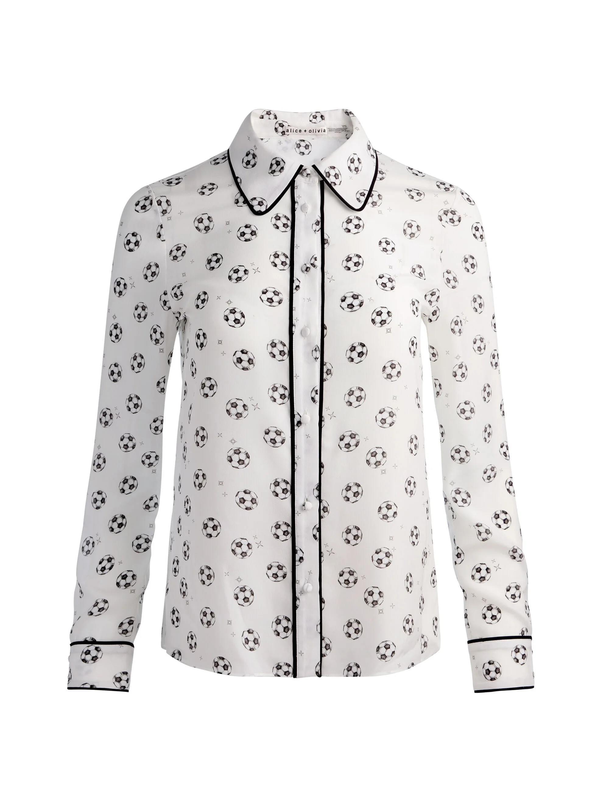 WILLA SILK BLOUSE - GO FOR GOLD OFF WHITE - 1