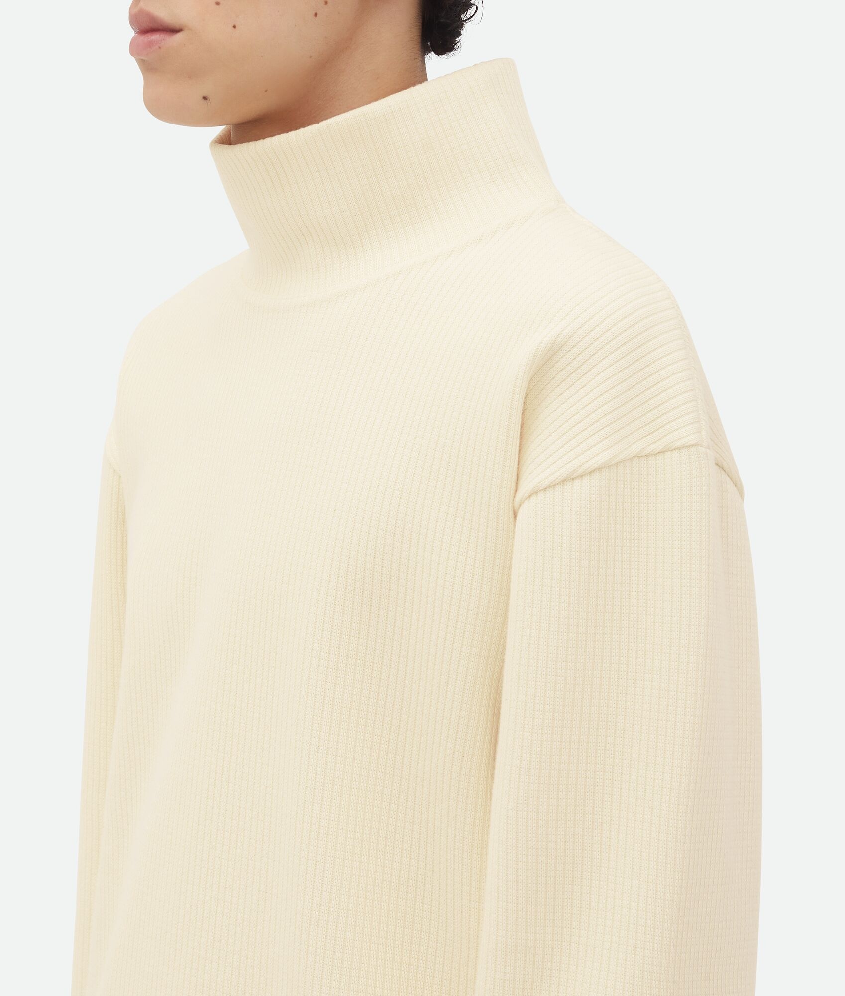 Cotton Rib T-Shirt With Label - 5