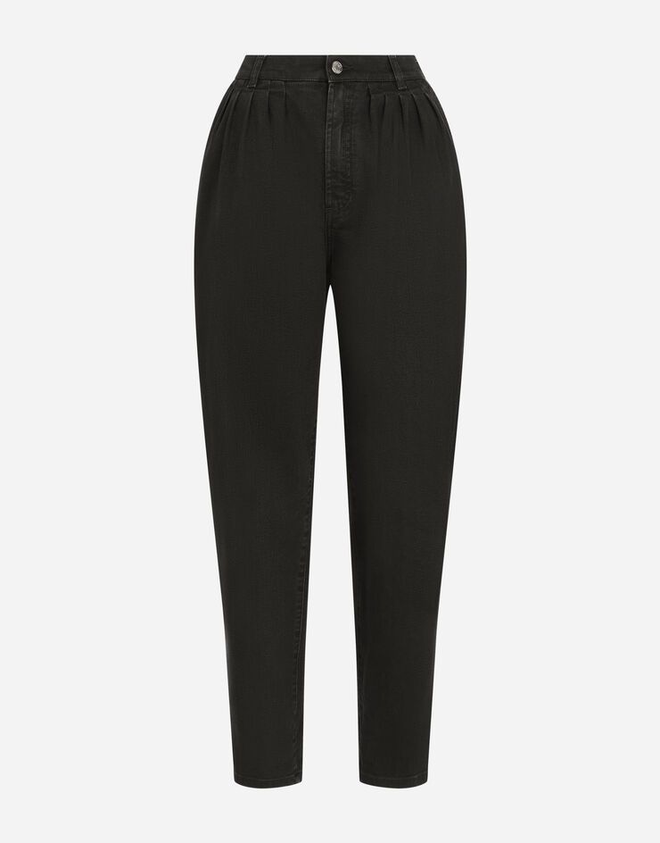 Carrot-leg jeans with darts - 1
