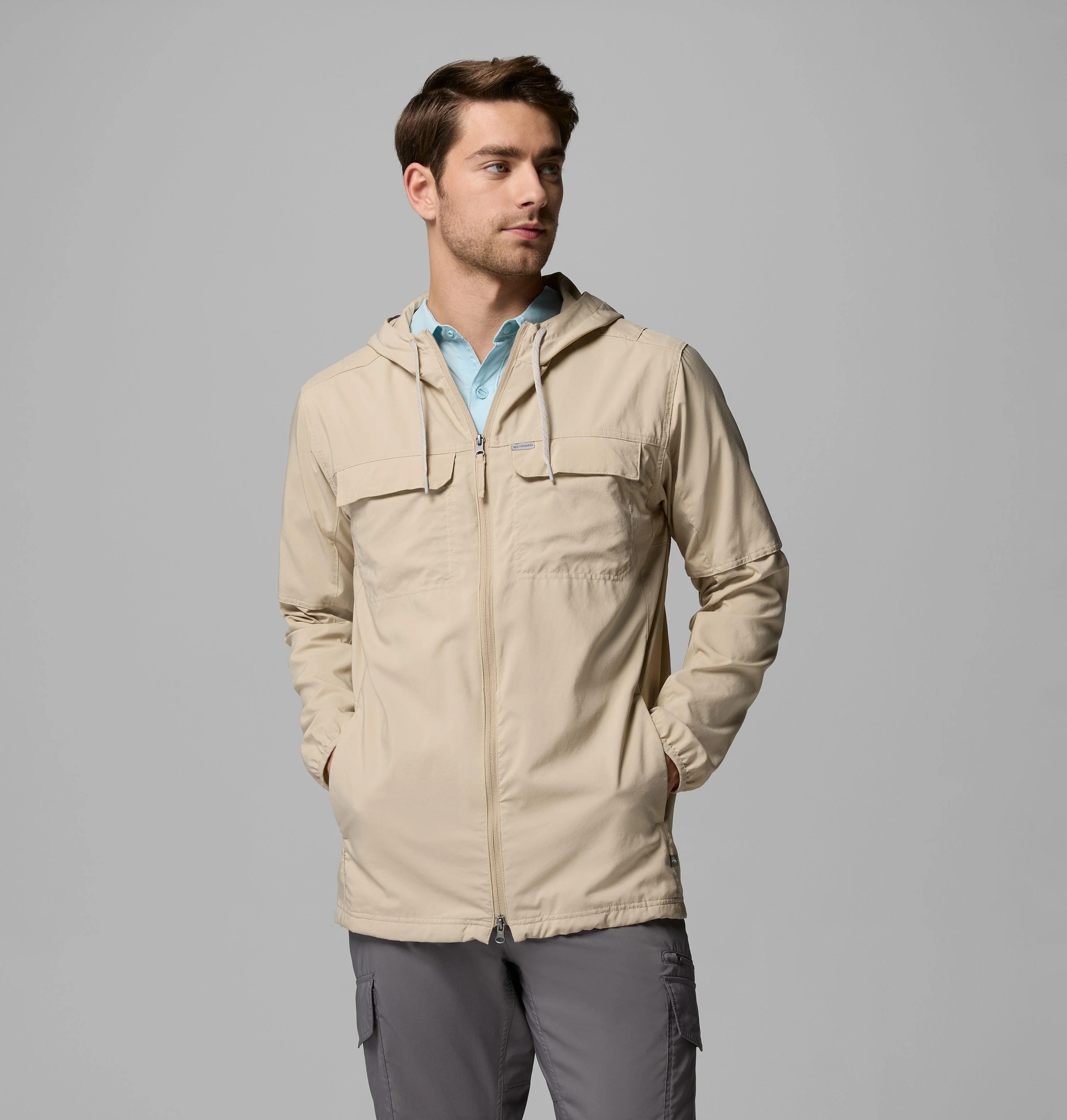 Men's Skien Valley Hooded Long Sleeve Shirt - 1