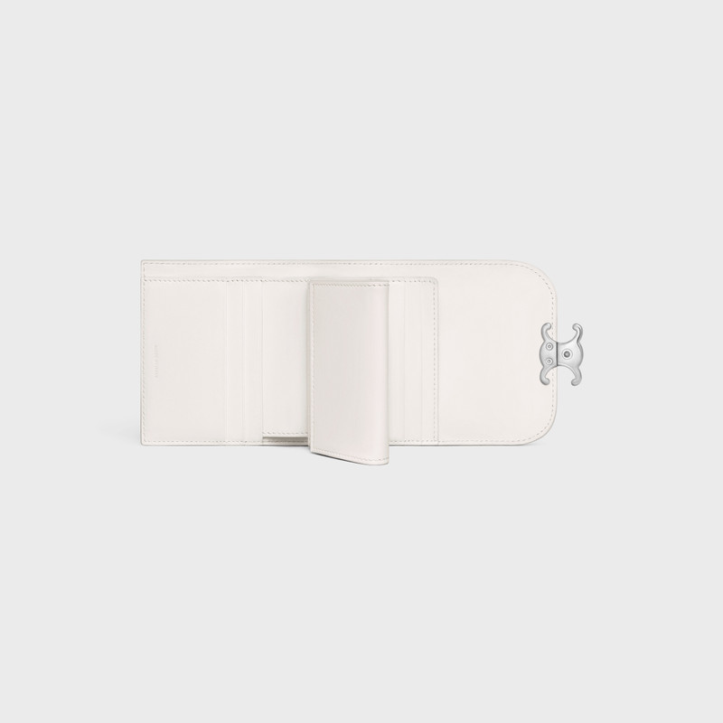 Small Wallet TRIOMPHE in Shiny calfskin 4