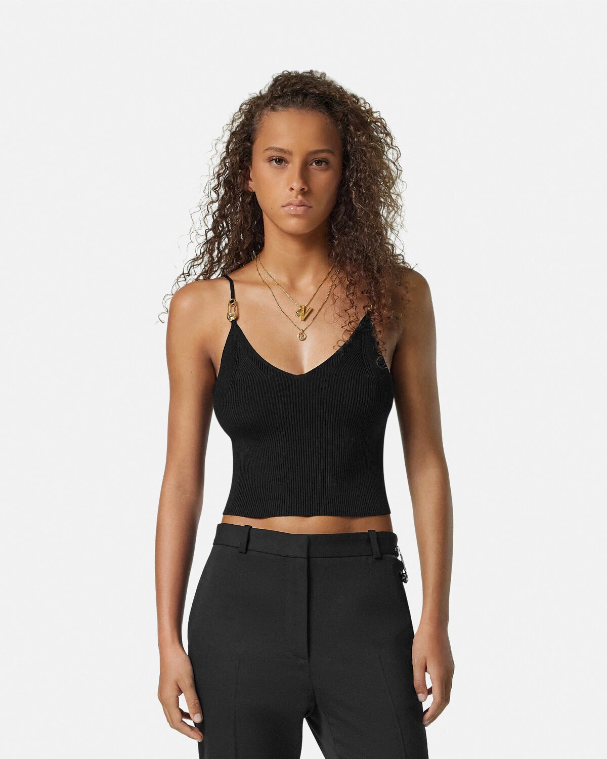Safety Pin Knit Crop Top - 4