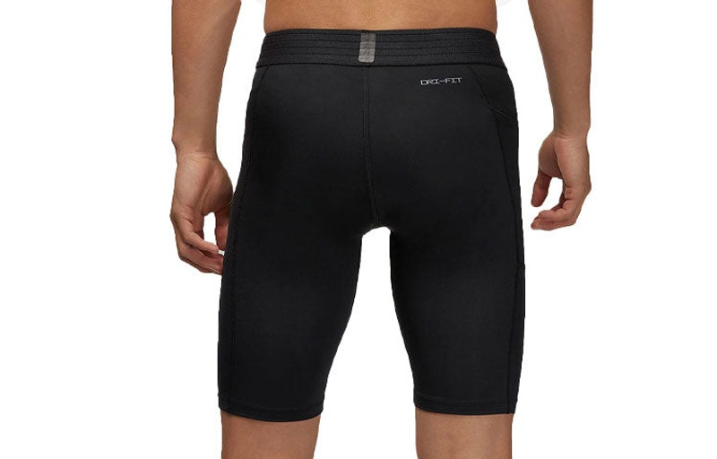 Jordan Men's Air Jordan Sport Dri-FIT Logo Printing Moisture Conduction Quick Dry Gym Shorts Black DM1814-0 outlook