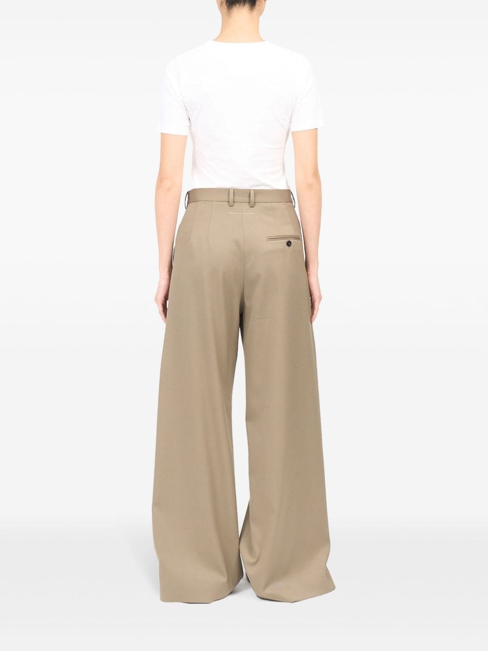 tailored wide-leg trousers - 4