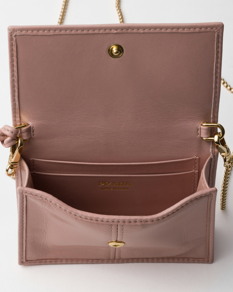 Leather card holder with shoulder strap 4