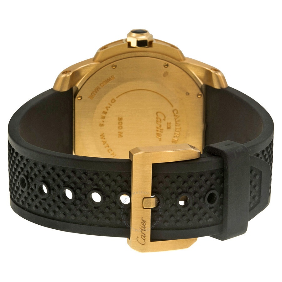 Pre-owned Cartier Calibre de Cartier Diver Black Dial Men's Watch W7100052 - 3