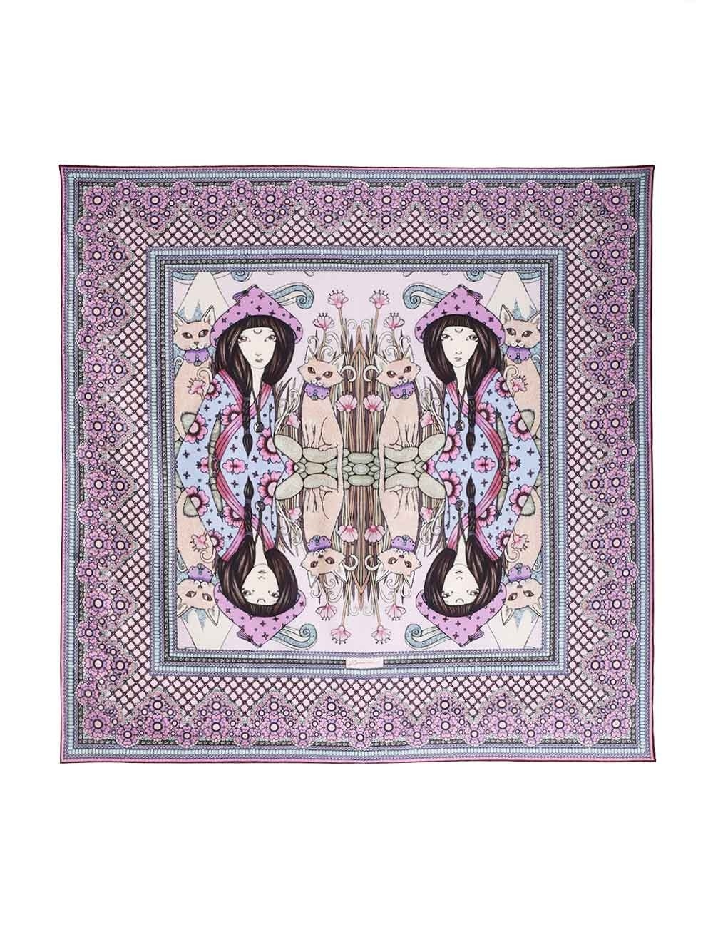 SILK SQUARE SCARF - 3