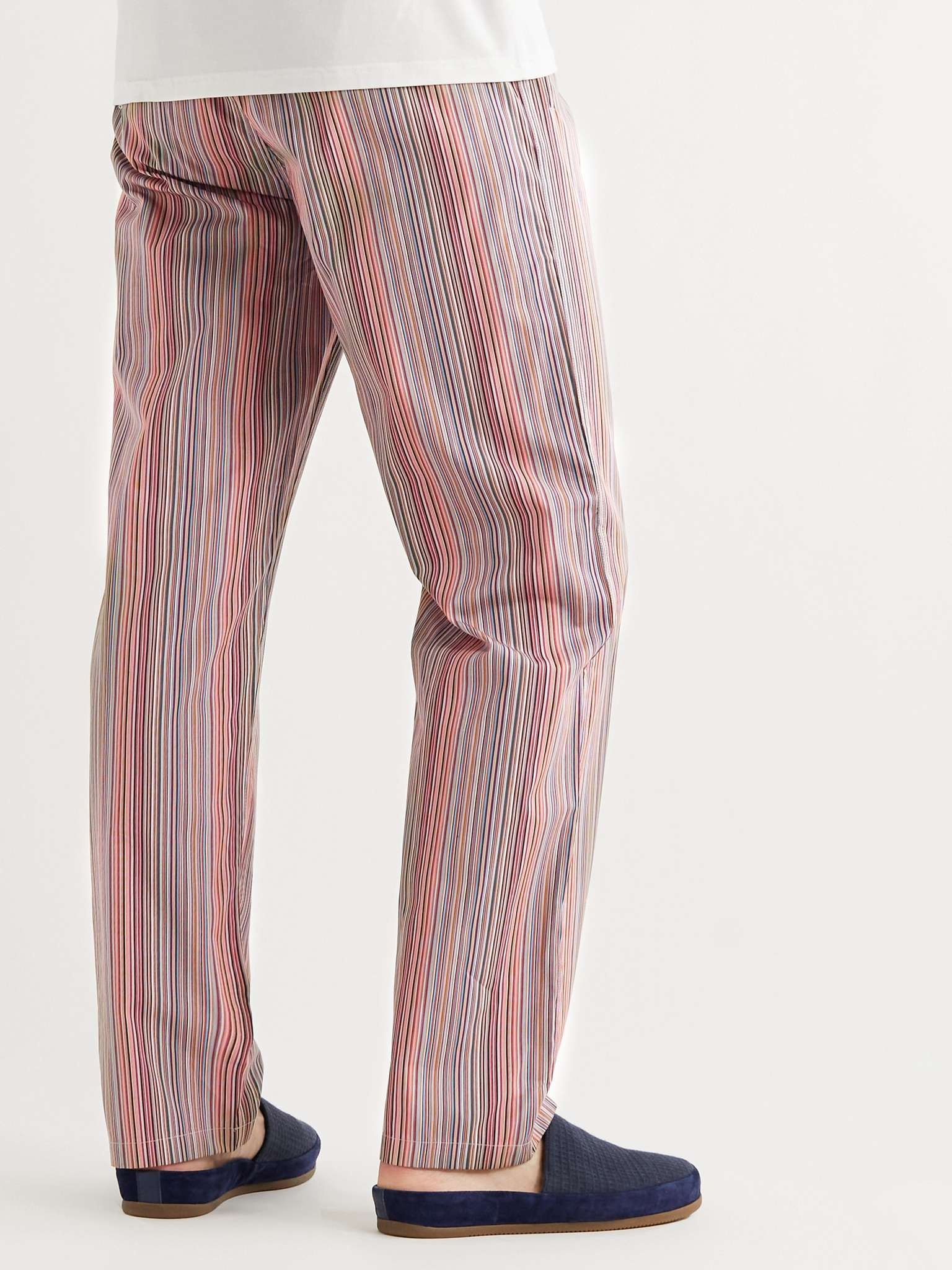 Striped Cotton Drawstring Pyjama Trousers - 3