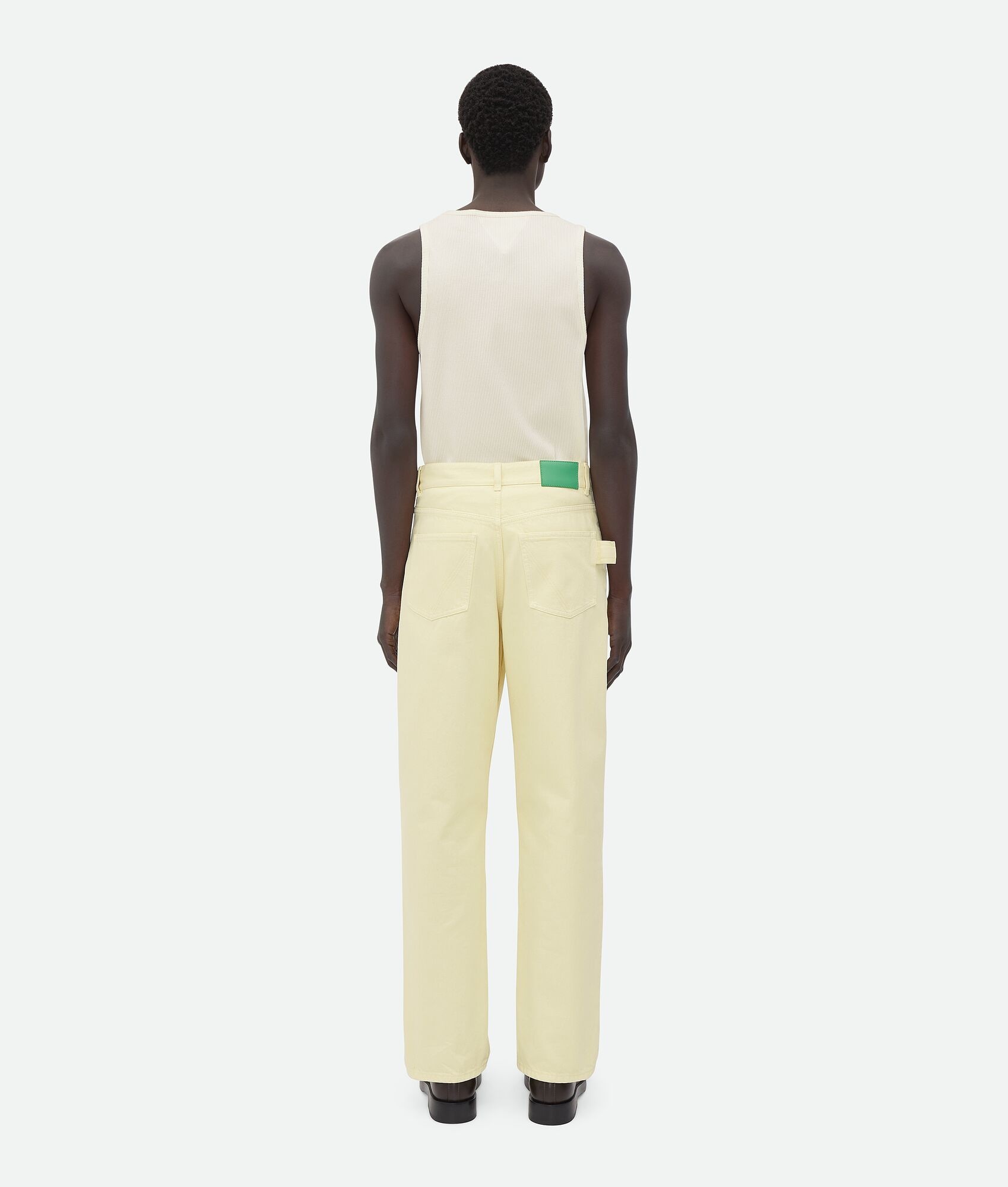 Yellow Wash Wide Leg Denim - 3