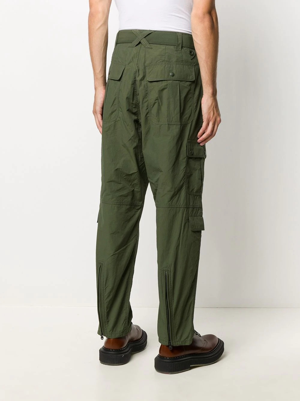 multi-pocket parachute trousers - 4