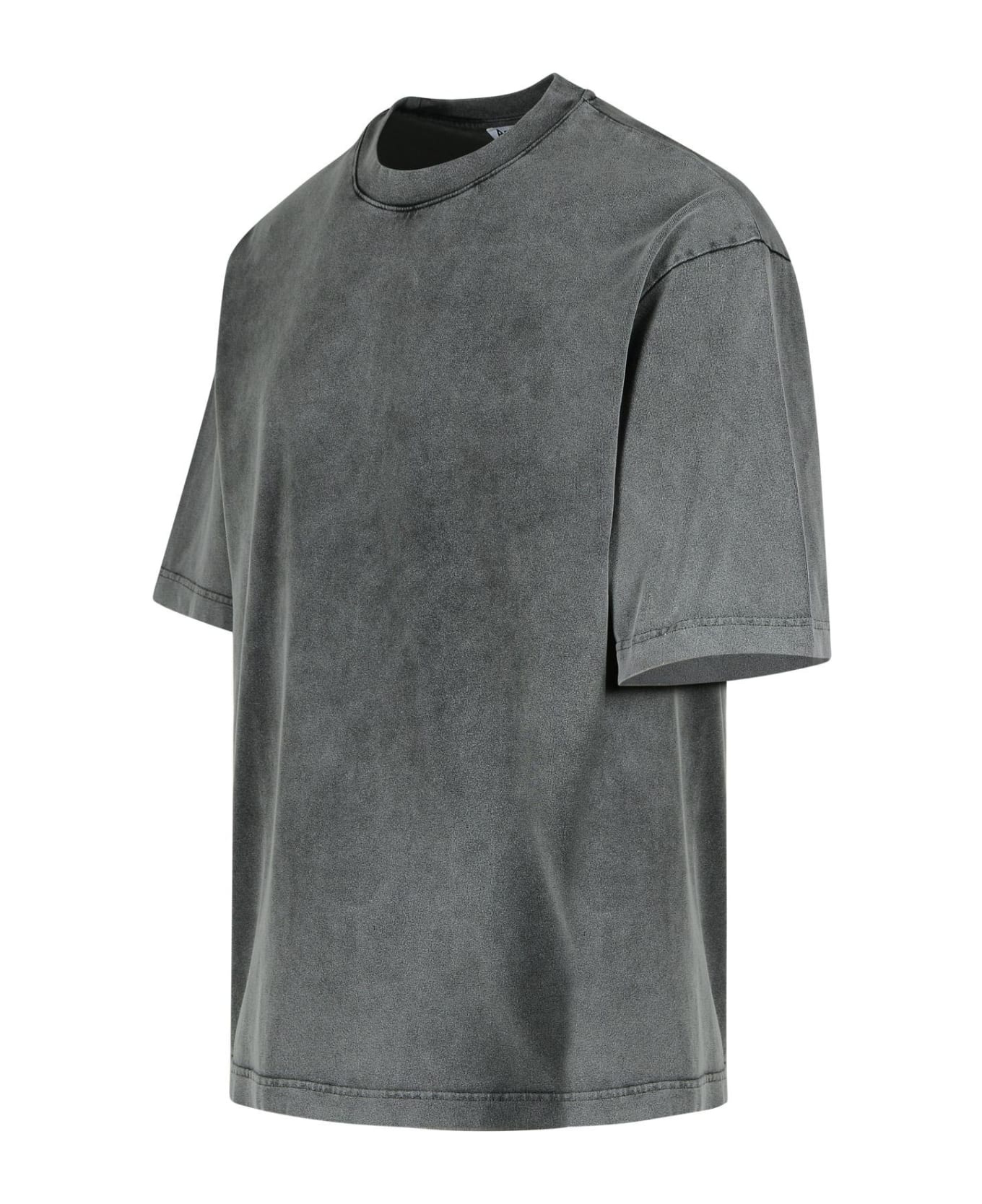 Gray Cotton T-shirt - 2