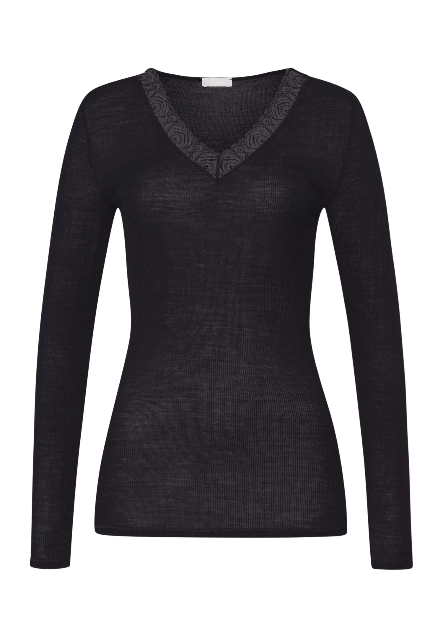 Woolen Lace Lace Trim Wool And Silk Top - 1