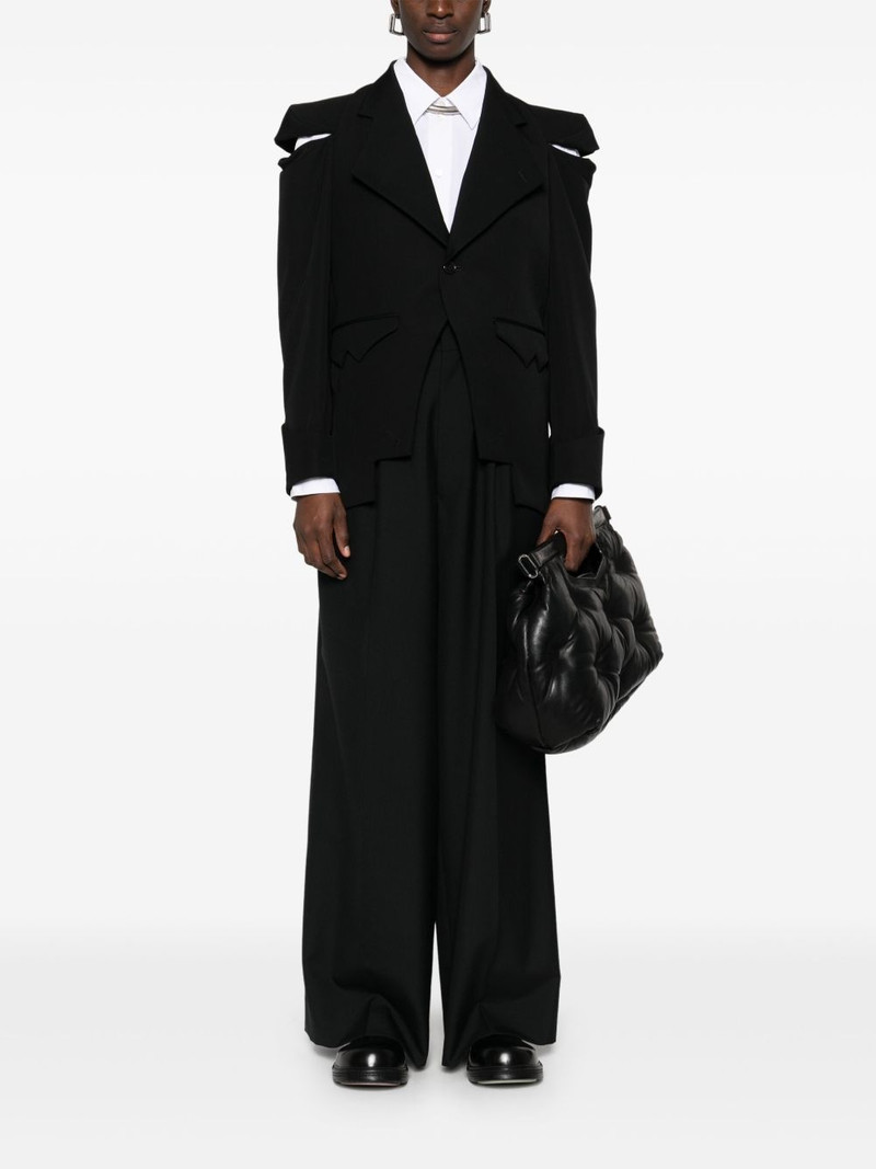 Noir Kei Ninomiya cut-out detailed jacket outlook