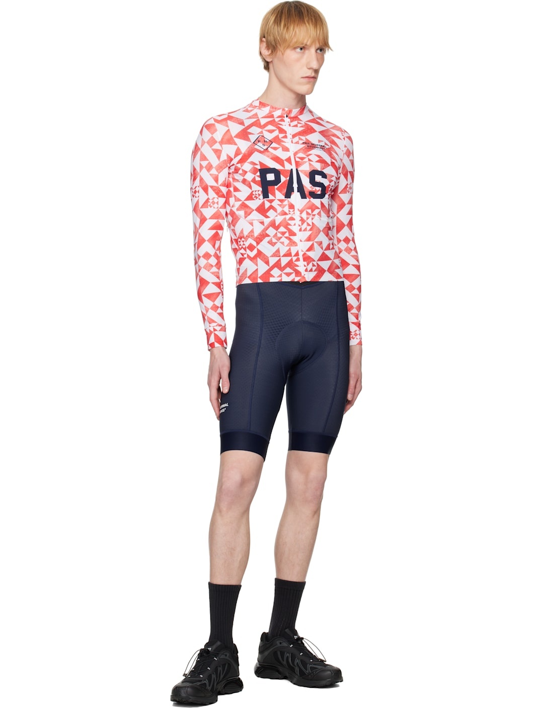 Red & White 'PAS' Mechanism Pro Long Sleeve Jersey T-shirt - 4
