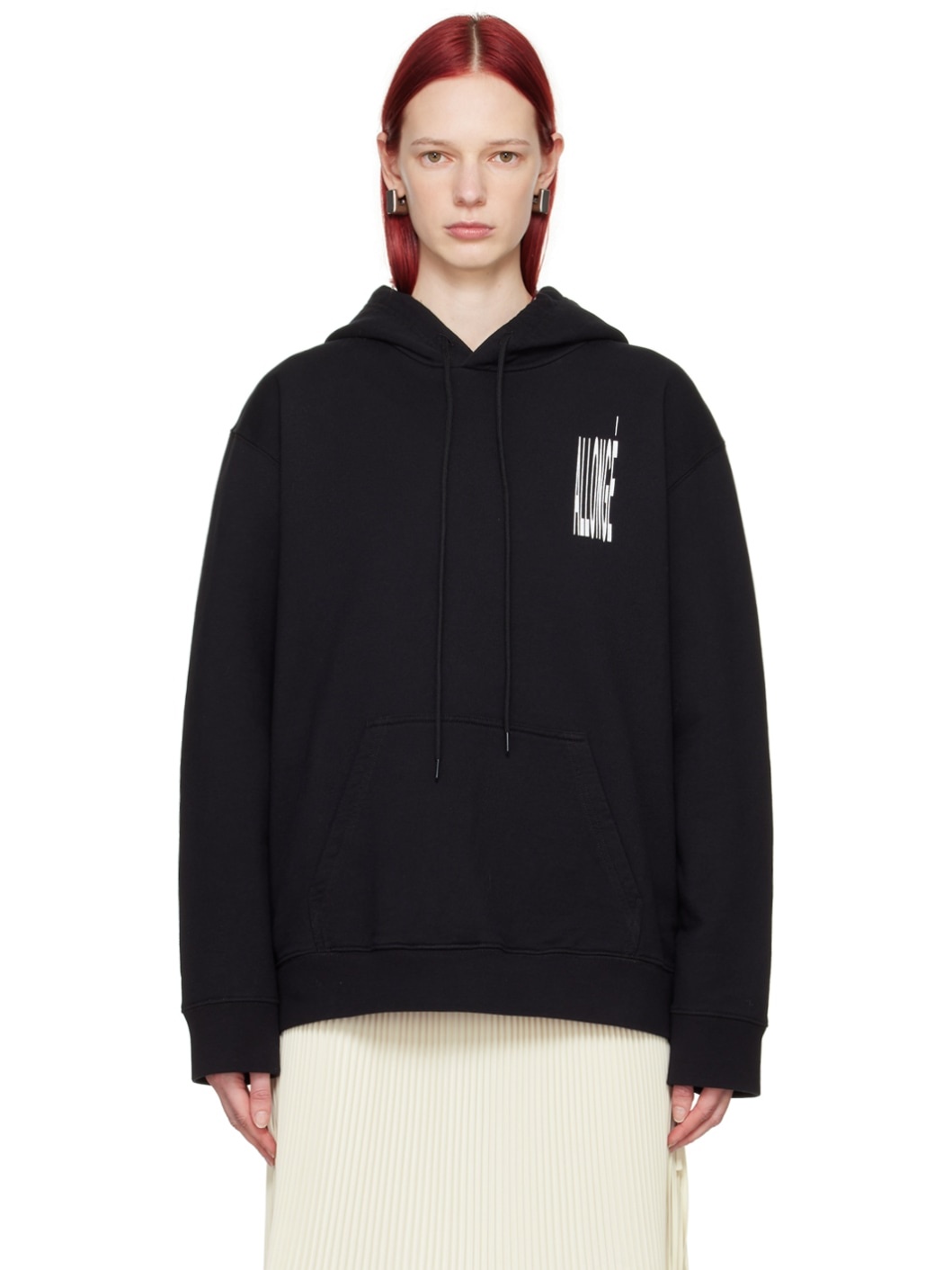 Black 'Allongé' Hoodie - 1