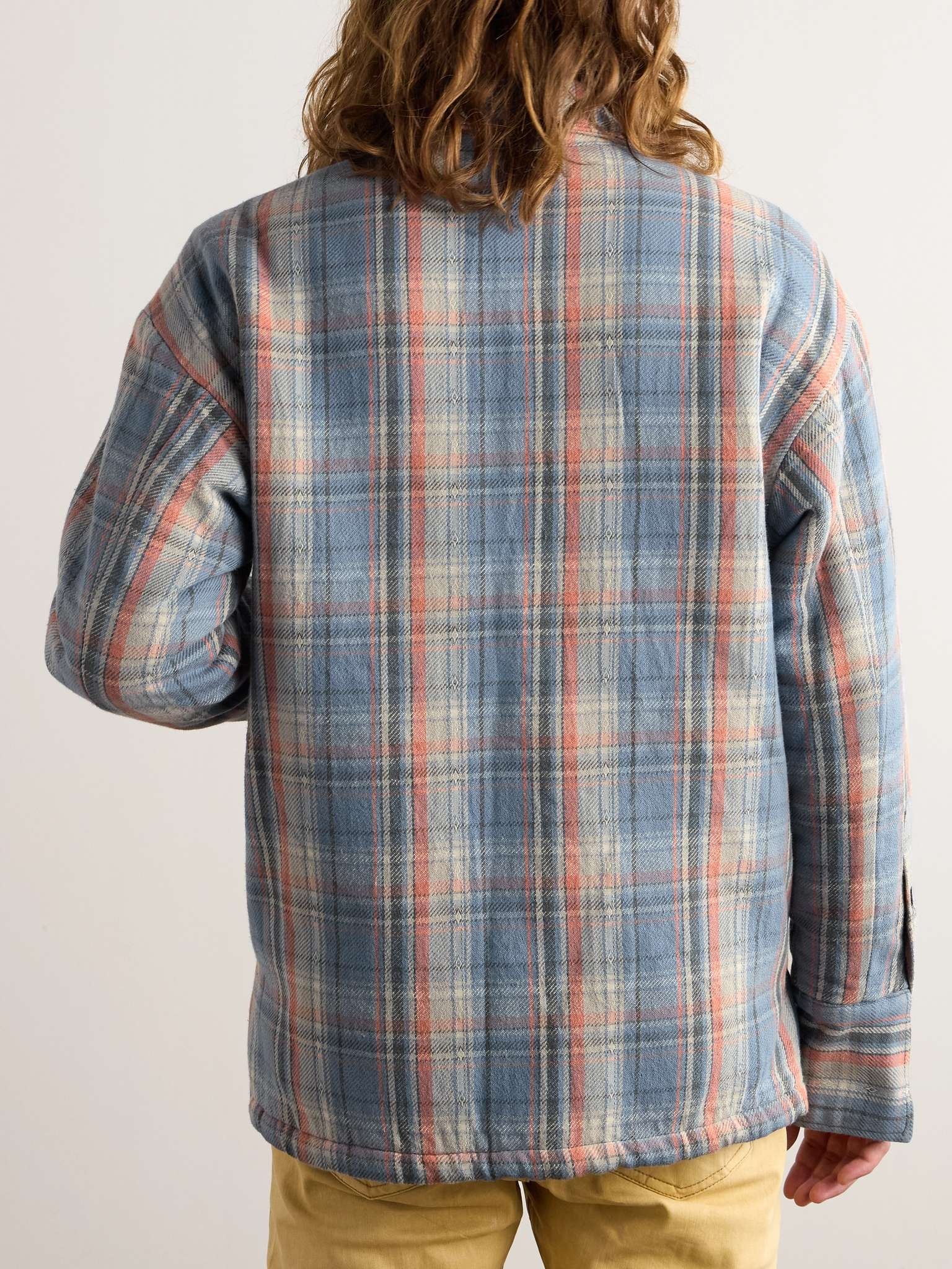 Checked Cotton-Flannel Overshirt - 4