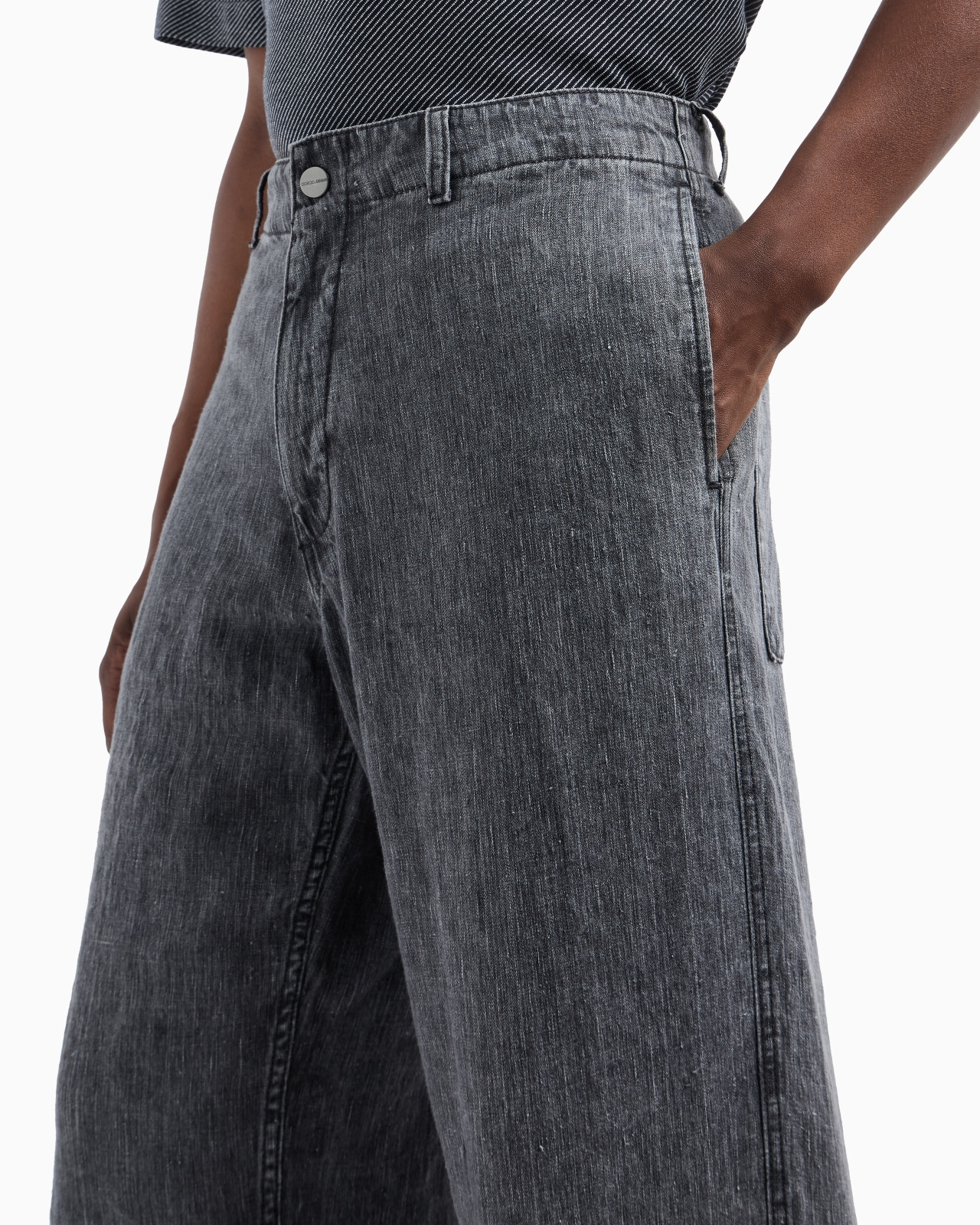 DENIM COLLECTION LINEN JEANS - 5