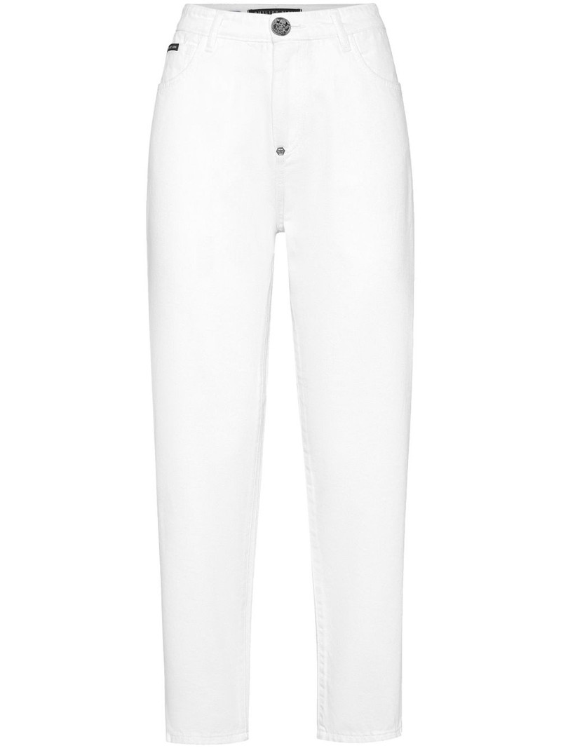 logo-plaque jeans 1