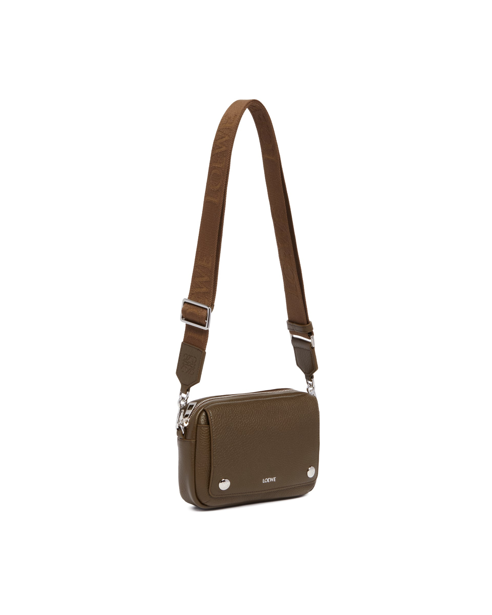 Brown Small Pebble Messenger Bag - 6