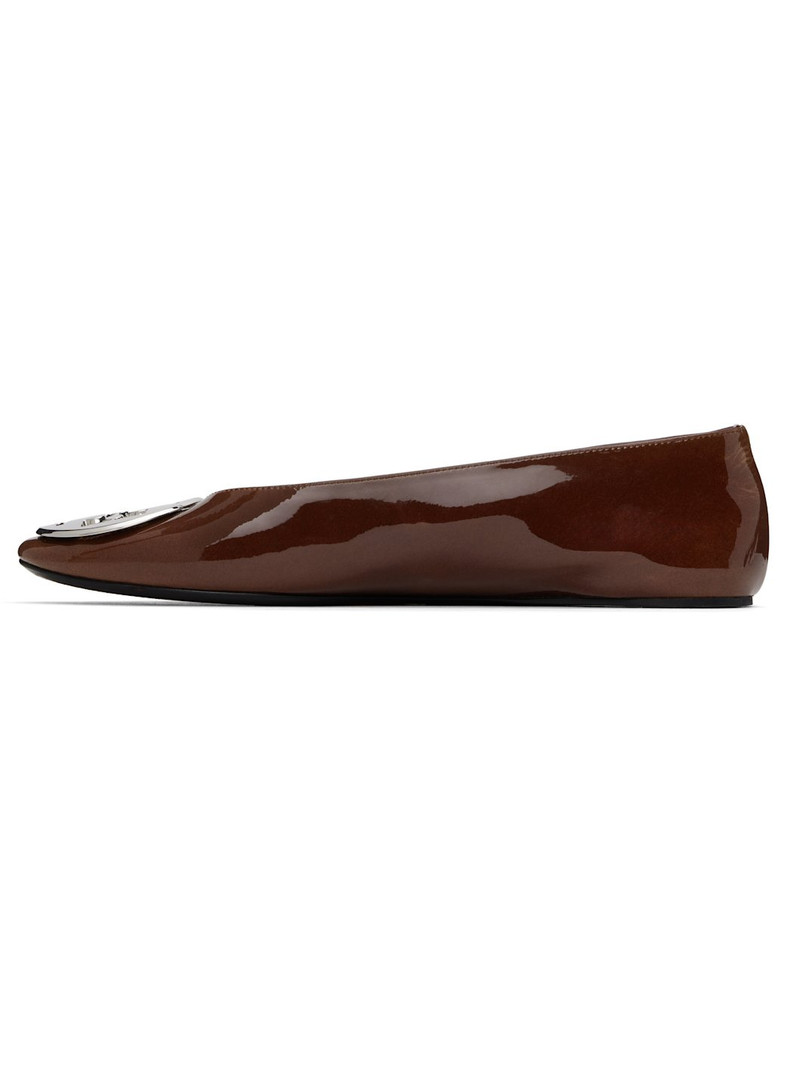 SSENSE Exclusive Brown Reva Ballerina Flats 3