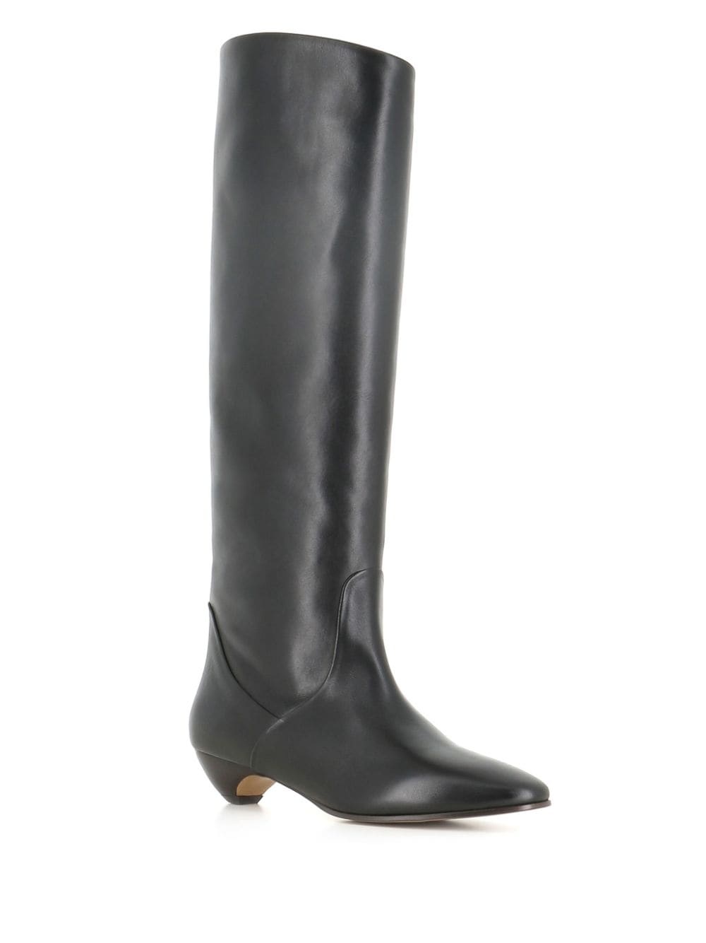 knee-high leather boots - 2