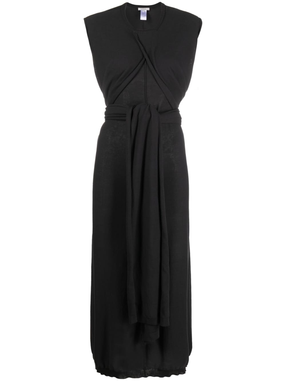 tie-detail cotton dress - 1