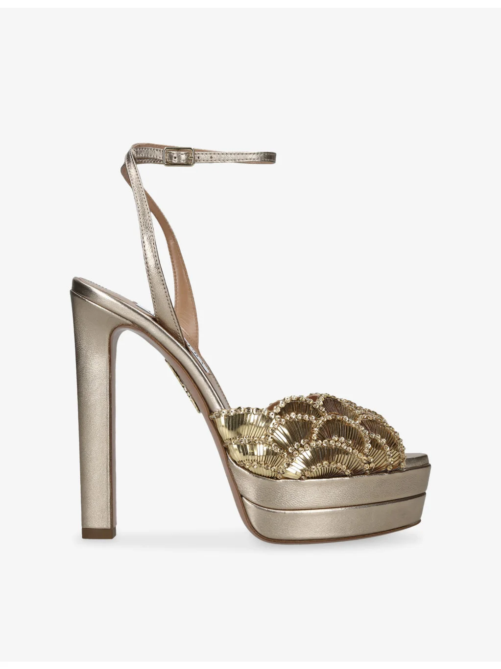 Ce Soir 130 Plateau Leather Sandals - 1