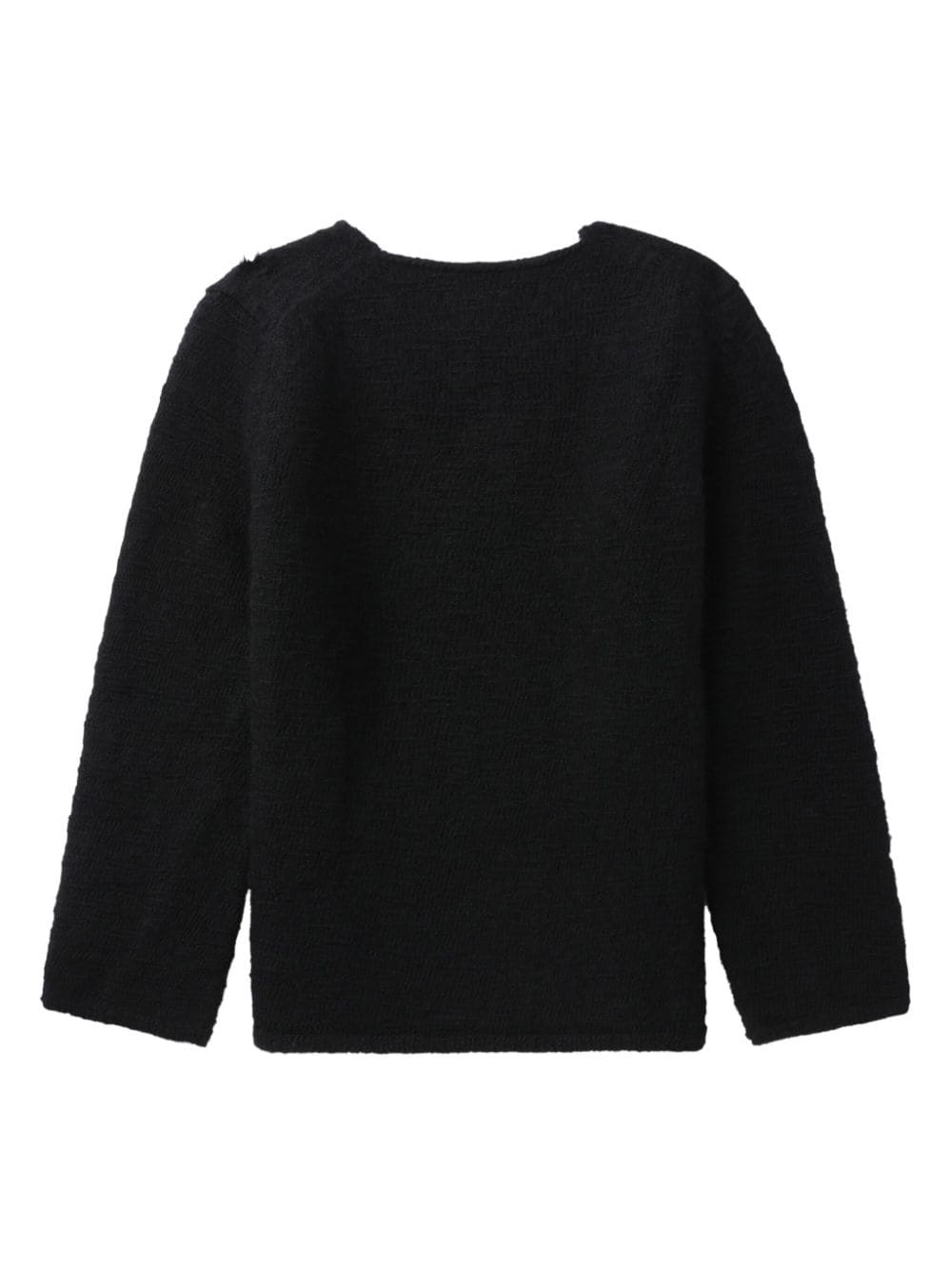 distressed-effect wool jumper - 7