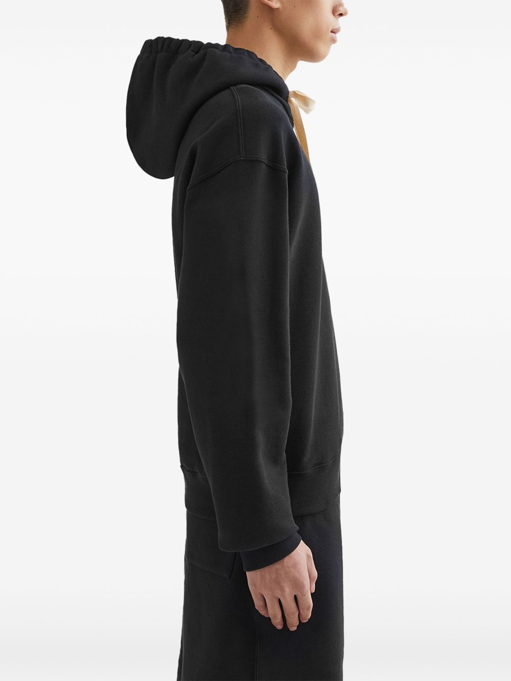 cotton terry hoodie - 3