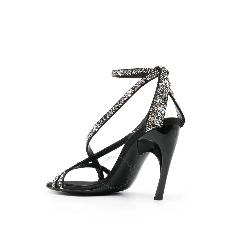 Alexander Mcqueen Armadillo 95 mm Twisted Satin Sandals - 3