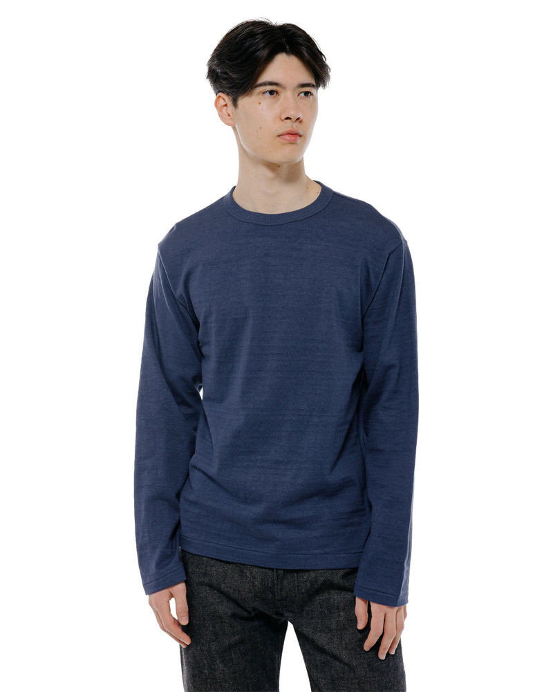 Warehouse & Co. Lot. 5906 Long Sleeve Crew Neck T-Shirt Navy outlook