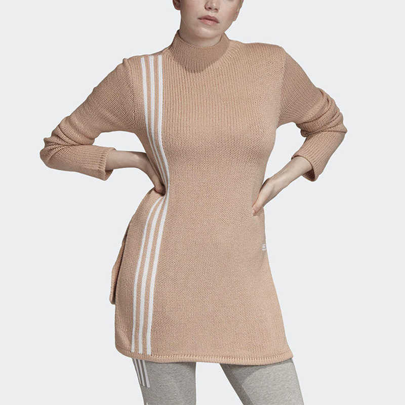(WMNS) adidas originals Tlrd Side Forked Pullover Wool Sweater Pearl Pink FN2795 3