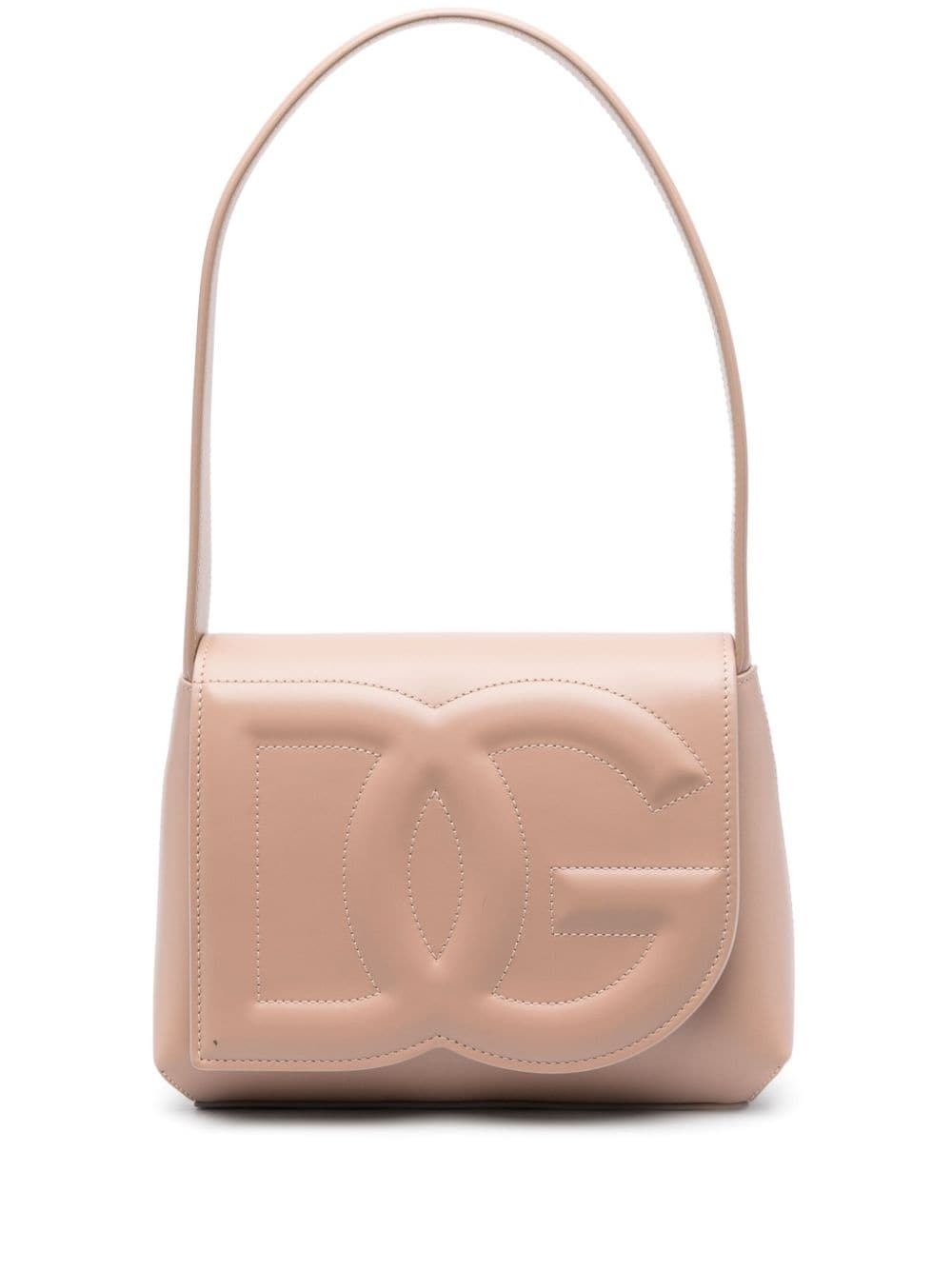 DG Logo leather shoulder bag - 1